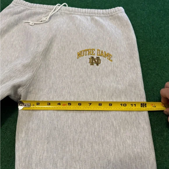 Vintage 80s 90s Notre Dame Fighting Irish Sweatpants, Champion Reverse Weave XL